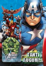 Modena Fumetto Biglietto Auguri Marvel Capitan America Tanti Auguri Con Segnalibro Accessori Fumetti Supereroi