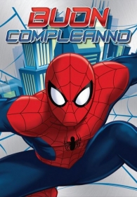 Modena Fumetto Biglietto Auguri Marvel Spider Man Buon Compleanno Accessori Fumetti Supereroi