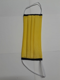 Abbigliamento - Mascherina protettiva: Basket - colore giallo con bande nere
