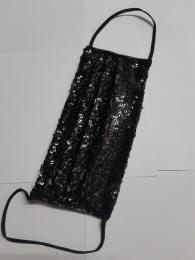 Abbigliamento - Mascherina protettiva: Paillettes - colore nero