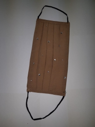 Abbigliamento - Mascherina protettiva: Strass - colore marrone