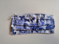 Abbigliamento - Mascherina protettiva mask expert: Fiori - colore blu