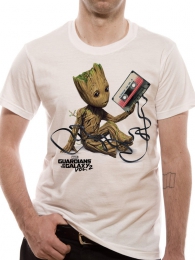 Abbigliamento - T-shirt - guardians of the galaxy 2.0: Groot & tape - taglia l
