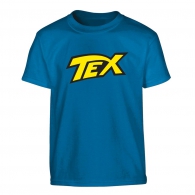 Abbigliamento - T-shirt - tex - giallo su blu: Taglia l