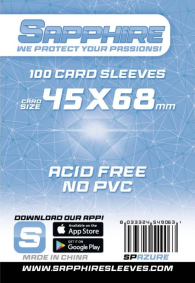 Accessori Cards - 100 card sleeves - board game: 45 x 68 mm