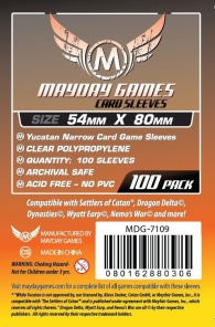 Accessori Cards - 100 card sleeves - board game: 54 x 80 mm - yucatan narrow