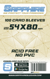 Accessori Cards - 100 card sleeves - board game: 54 x 80 mm
