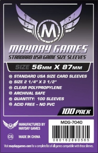 Accessori Cards - 100 card sleeves - board game: 56 x 87 mm - usa