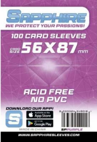 Accessori Cards - 100 card sleeves - board game: 56 x 87 mm