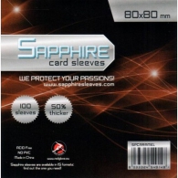 Accessori Cards - 100 card sleeves - board game: 80 x 80 mm - quadrate large
