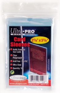 Accessori Cards - 100 card sleeves - board game: Clear - formato usa 67 x 92