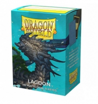 Accessori Cards - 100 card sleeves - buste protettive per cards: Dual sleeves matte lagoon - formato usa 66 x 91