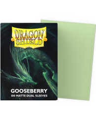 Accessori Cards - 100 card sleeves - buste protettive per cards: Dual sleeves gooseberry - formato usa 66 x 91
