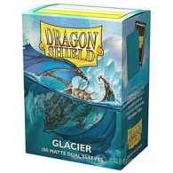 Accessori Cards - 100 card sleeves - buste protettive per cards: Dual sleeves matte glacier - formato usa 66 x 91