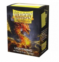 Accessori Cards - 100 card sleeves - buste protettive per cards: Dual sleeves matte lightning - formato usa 66 x 91