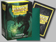 Accessori Cards - 100 card sleeves - buste protettive per cards: Dual sleeves matte power - formato usa 66 x 91
