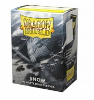 Accessori Cards - 100 card sleeves - buste protettive per cards: Dual sleeves matte snow - formato usa 66 x 91