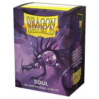 Accessori Cards - 100 card sleeves - buste protettive per cards: Dual sleeves matte soul - formato usa 66 x 91