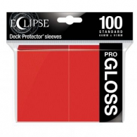 Accessori Cards - 100 card sleeves - buste protettive per cards: Eclipse gloss apple red - formato usa 66 x 91