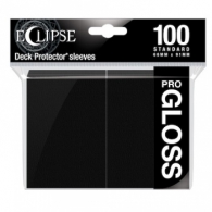 Accessori Cards - 100 card sleeves - buste protettive per cards: Eclipse gloss black - formato usa 66 x 91