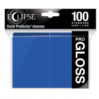 Accessori Cards - 100 card sleeves - buste protettive per cards: Eclipse gloss pacific blue - formato usa 66 x 91