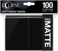 Accessori Cards - 100 card sleeves - buste protettive per cards: Eclipse matte black - formato usa 66 x 91