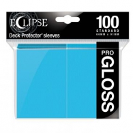 Accessori Cards - 100 card sleeves - buste protettive per cards: Eclipse gloss sky blue - formato usa 66 x 91
