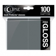 Accessori Cards - 100 card sleeves - buste protettive per cards: Eclipse gloss smoke grey - formato usa 66 x 91