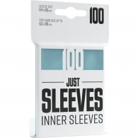 Accessori Cards - 100 card sleeves - buste protettive per cards: Just sleeves transparent - formato inner sleeves 64 x 89