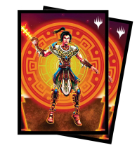 Accessori Cards - 100 card sleeves - buste protettive per cards: Magic - kellan, daring traveler - formato usa 66 x 91