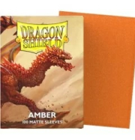 Accessori Cards - 100 card sleeves - buste protettive per cards: Matte amber - formato usa 66 x 91