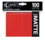 Accessori Cards - 100 card sleeves - buste protettive per cards: Eclipse matte apple red - formato usa 66 x 91