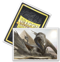 Accessori Cards - 100 card sleeves - buste protettive per cards: Matte art - sphynx dragon - formato usa 66 x 91