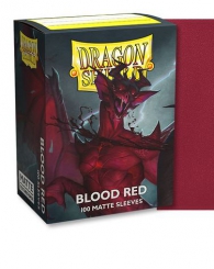 Accessori Cards - 100 card sleeves - buste protettive per cards: Matte blood red - formato usa 66 x 91