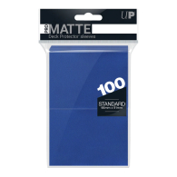 Accessori Cards - 100 card sleeves - buste protettive per cards: Matte blue - formato usa 66 x 91 