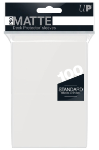Accessori Cards - 100 card sleeves - buste protettive per cards: Matte clear - formato usa 66 x 91