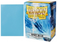 Accessori Cards - 100 card sleeves - buste protettive per cards: Matte clear blue - formato usa 66 x 91