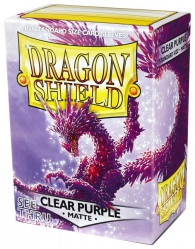 Accessori Cards - 100 card sleeves - buste protettive per cards: Matte clear purple - formato usa 66 x 91