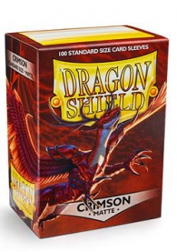 Accessori Cards - 100 card sleeves - buste protettive per cards: Matte crimson - formato usa 66 x 91
