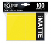 Accessori Cards - 100 card sleeves - buste protettive per cards: Eclipse matte lemon yellow - formato usa 66 x 91