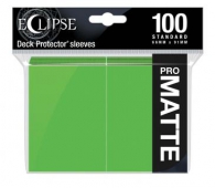 Accessori Cards - 100 card sleeves - buste protettive per cards: Eclipse matte lime green - formato usa 66 x 91