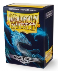 Accessori Cards - 100 card sleeves - buste protettive per cards: Matte night blue - formato usa 66 x 91