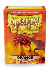 Accessori Cards - 100 card sleeves - buste protettive per cards: Matte orange - formato usa 66 x 91