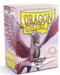 Accessori Cards - 100 card sleeves - buste protettive per cards: Matte pink - formato usa 66 x 91