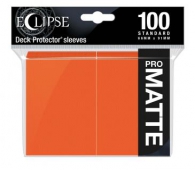 Accessori Cards - 100 card sleeves - buste protettive per cards: Eclipse matte pumpkin orange - formato usa 66 x 91