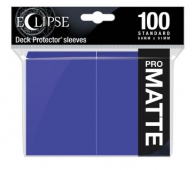 Accessori Cards - 100 card sleeves - buste protettive per cards: Eclipse matte royal purple - formato usa 66 x 91
