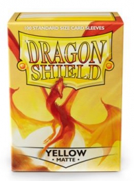 Accessori Cards - 100 card sleeves - buste protettive per cards: Matte yellow - formato usa 66 x 91