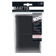 Accessori Cards - 100 card sleeves - buste protettive per cards: Matte black - formato usa 66 x 91