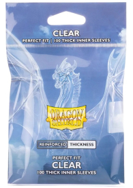 Accessori Cards - 100 card sleeves - buste protettive per cards: Perfect fit clear - reinforced formato usa 63 x 88