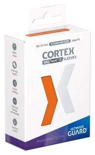 Accessori Cards - 100 card sleeves - cortex: 66 x 91 mm - standard size - matte orange